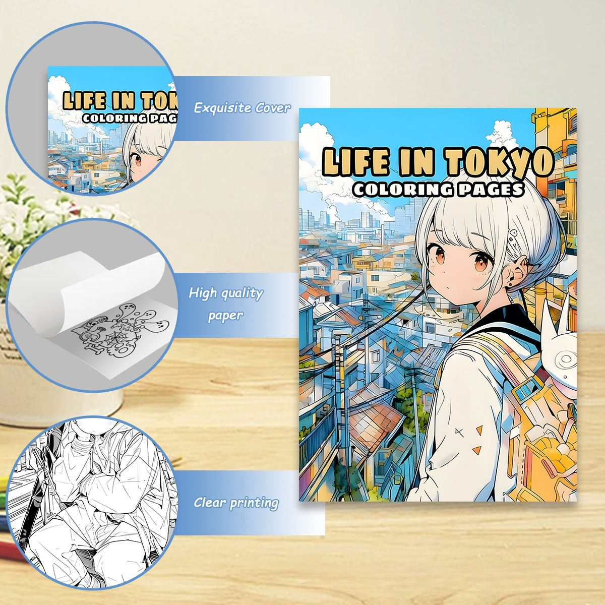 Life in Tokyo Coloring Book 24 - огляд і ціна Japanese Lifestyle Books